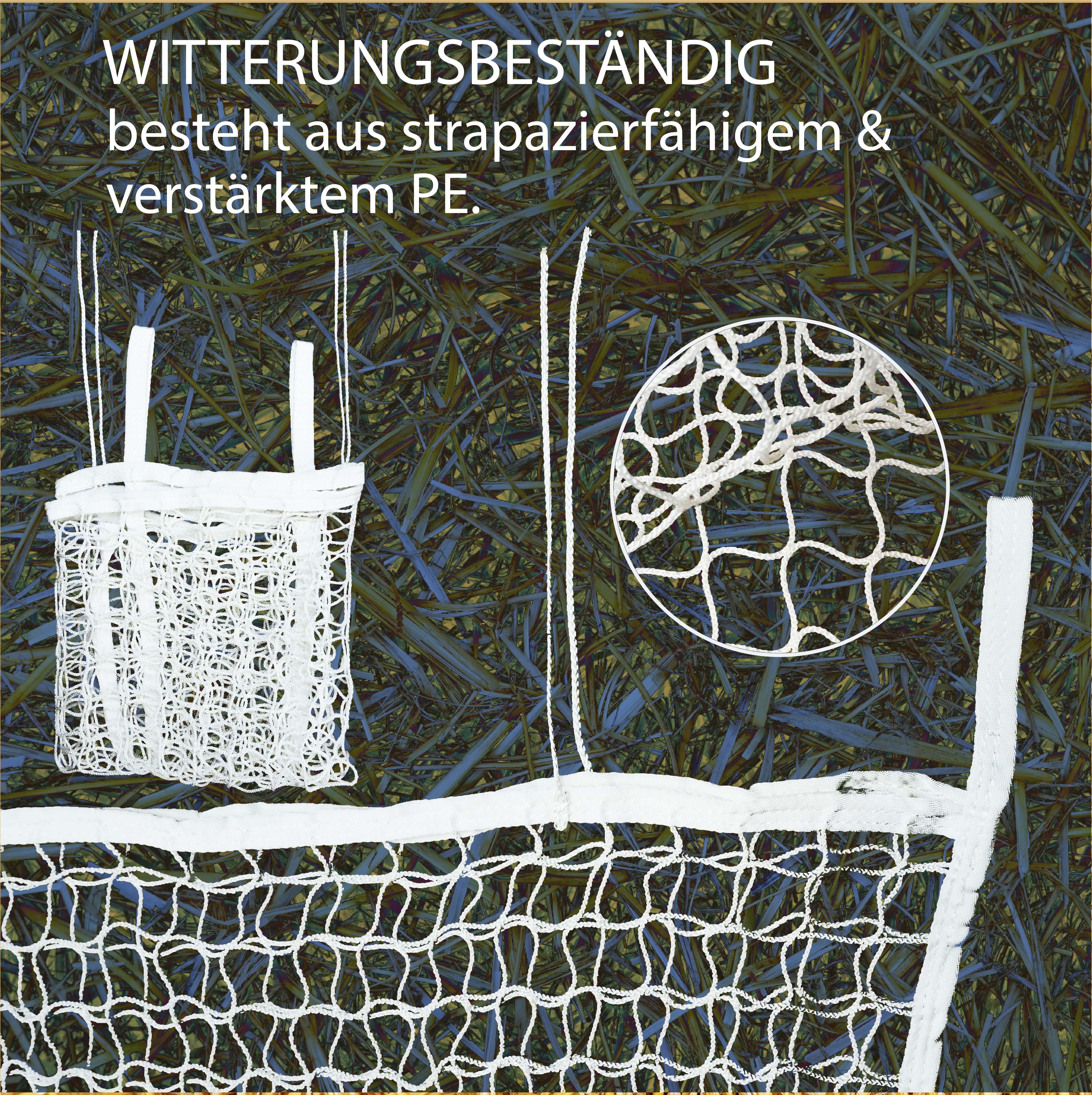Heunetz eckig in weiß, 3x3cm , 70cmx80cm, 4,5kg Füllgewicht